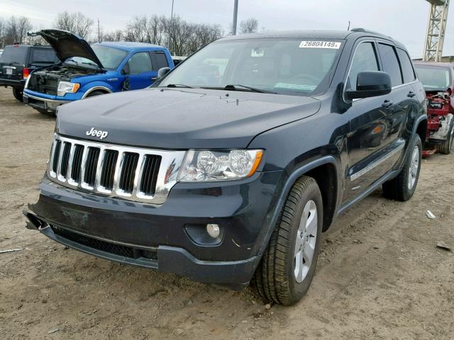 1J4RR4GG2BC537908 - 2011 JEEP GRAND CHER BLACK photo 2