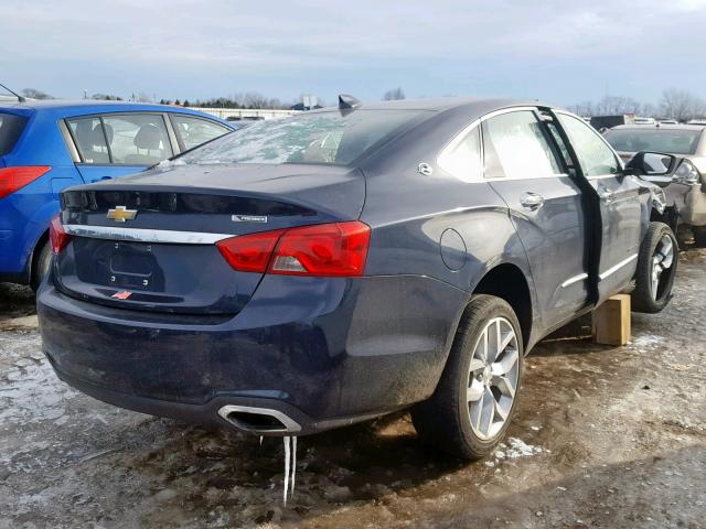 2G1145S34H9125705 - 2017 CHEVROLET IMPALA PRE BLUE photo 4