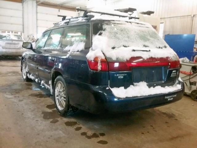 4S3BH635037307191 - 2003 SUBARU LEGACY L BLUE photo 3