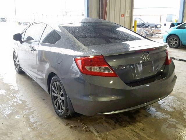 2HGFG3B05CH512584 - 2012 HONDA CIVIC EXL GRAY photo 3