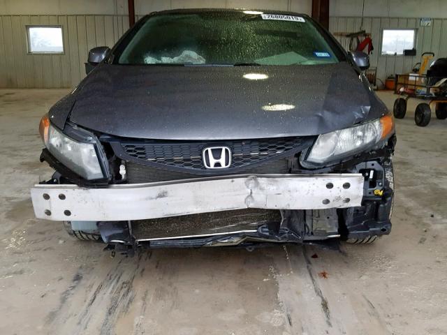 2HGFG3B05CH512584 - 2012 HONDA CIVIC EXL GRAY photo 9