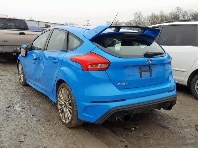 WF0DP3TH8H4122266 - 2017 FORD FOCUS RS BLUE photo 3