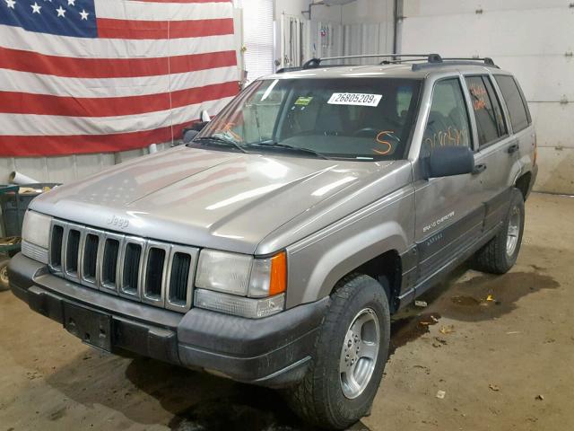 1J4GZ58S8WC178408 - 1998 JEEP GRAND CHER TAN photo 2