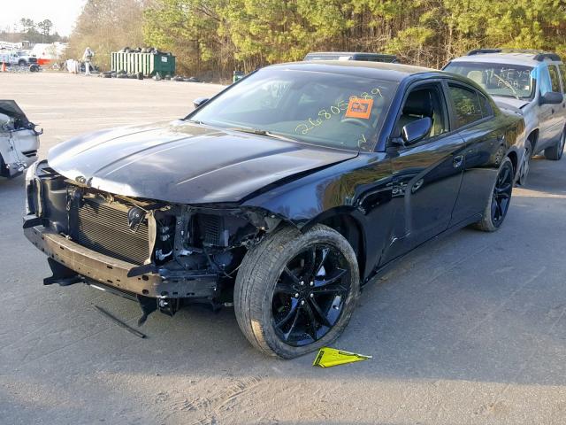 2C3CDXHG0GH312535 - 2016 DODGE CHARGER SX BLACK photo 2