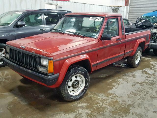 1JTML63P2JT003730 - 1988 JEEP COMANCHE P RED photo 2