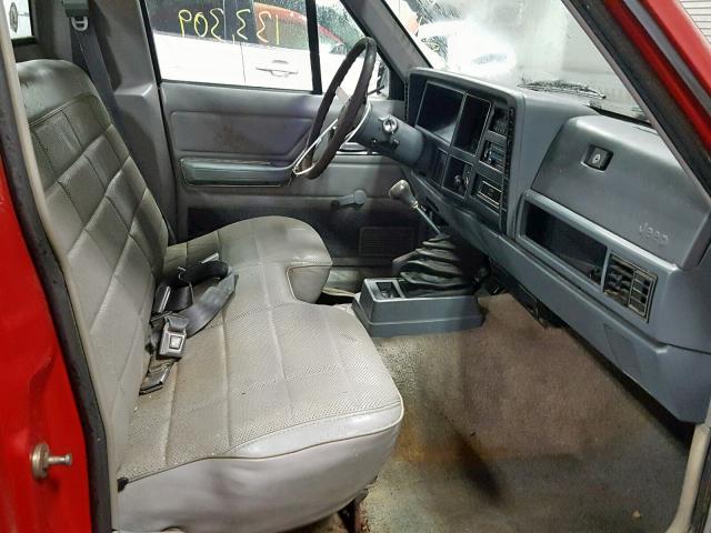 1JTML63P2JT003730 - 1988 JEEP COMANCHE P RED photo 5