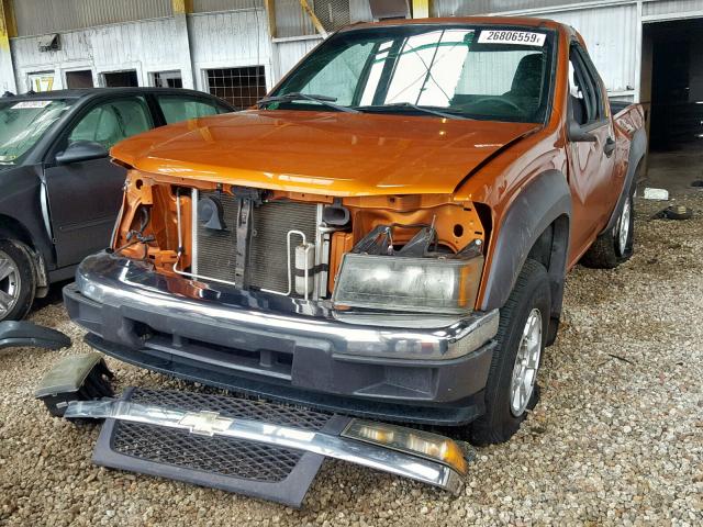 1GCDS149X78217710 - 2007 CHEVROLET COLORADO ORANGE photo 2