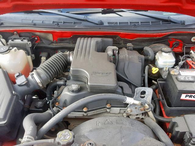 1GCCS148168214518 - 2006 CHEVROLET COLORADO RED photo 7