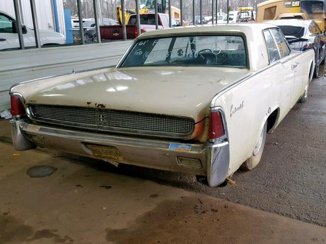 1Y82H403238 - 1961 LINCOLN CONTINENTL TAN photo 4