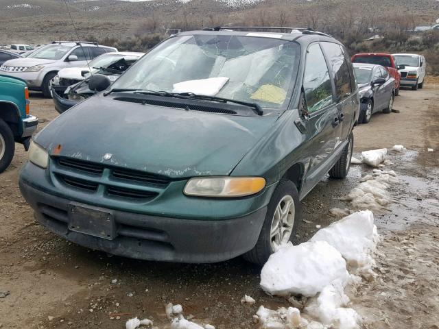 2B4FP2539TR771200 - 1996 DODGE CARAVAN GREEN photo 2