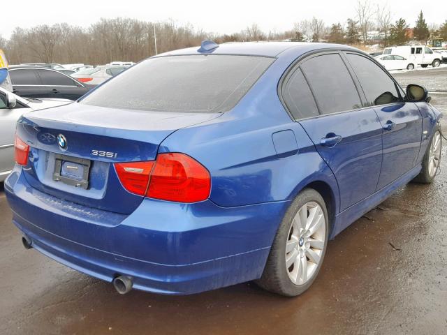 WBAPL5G52BNN22359 - 2011 BMW 335 XI BLUE photo 4