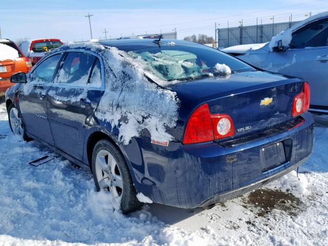 1G1ZB5E19BF167658 - 2011 CHEVROLET MALIBU LS BLUE photo 3