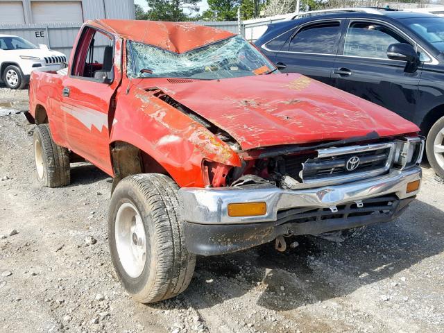 JT4RN01P4N0037287 - 1992 TOYOTA PICKUP 1/2 RED photo 1