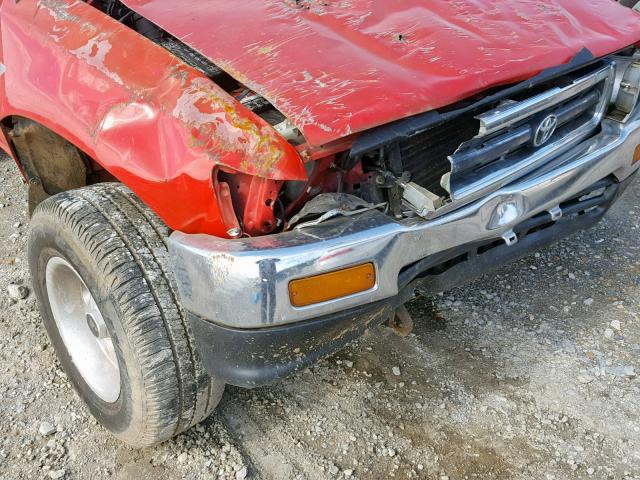 JT4RN01P4N0037287 - 1992 TOYOTA PICKUP 1/2 RED photo 9