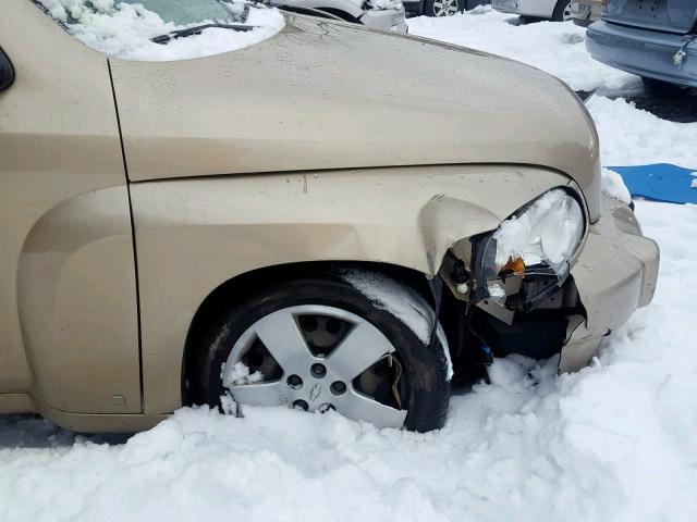 3GNDA13D67S559596 - 2007 CHEVROLET HHR LS Marrón foto 9