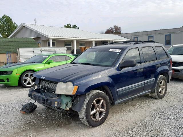 1J4GR48K45C535284 - 2005 JEEP GRAND CHER BLUE photo 2