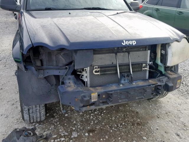 1J4GR48K45C535284 - 2005 JEEP GRAND CHER BLUE photo 9