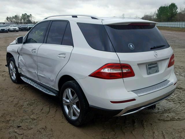 4JGDA5JB8FA528993 - 2015 MERCEDES-BENZ ML 350 WHITE photo 3