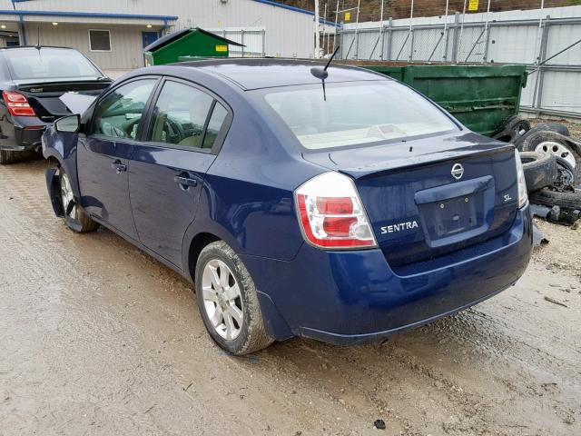 3N1AB61E28L744583 - 2008 NISSAN SENTRA 2.0 BLUE photo 3