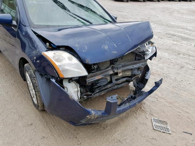 3N1AB61E28L744583 - 2008 NISSAN SENTRA 2.0 BLUE photo 9