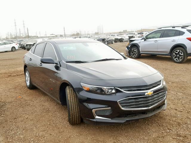 1G1ZB5ST0JF283769 - 2018 CHEVROLET MALIBU LS BLACK photo 1