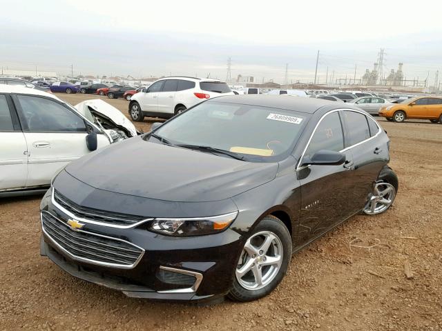 1G1ZB5ST0JF283769 - 2018 CHEVROLET MALIBU LS BLACK photo 2