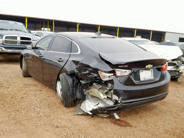 1G1ZB5ST0JF283769 - 2018 CHEVROLET MALIBU LS BLACK photo 3