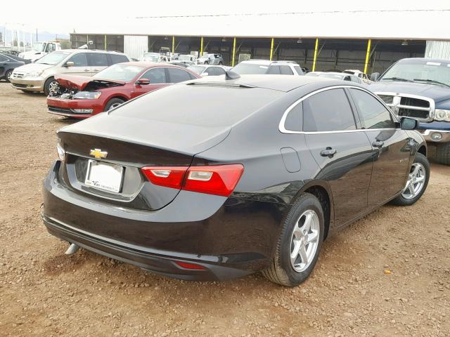 1G1ZB5ST0JF283769 - 2018 CHEVROLET MALIBU LS BLACK photo 4