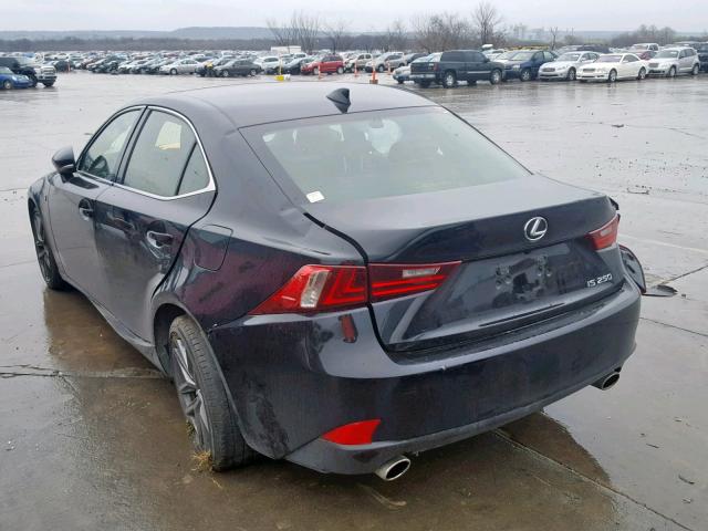 JTHBF1D29E5004498 - 2014 LEXUS IS 250 BLACK photo 3