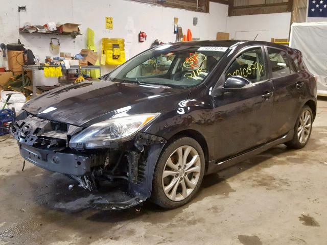 JM1BL1H60A1133996 - 2010 MAZDA 3 S BLACK photo 2