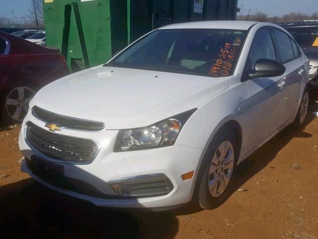 1G1PA5SH1F7133029 - 2015 CHEVROLET CRUZE LS WHITE photo 2