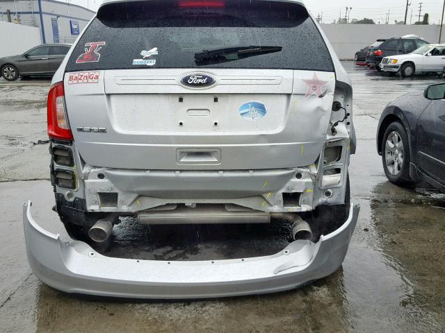 2FMDK3GC8EBA06837 - 2014 FORD EDGE SE SILVER photo 9