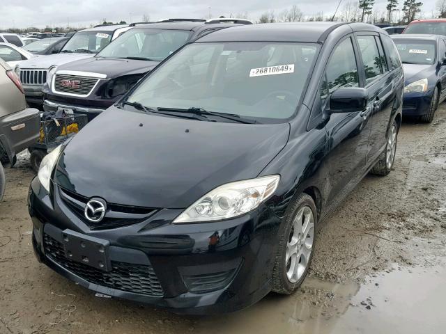 JM1CR2W33A0384860 - 2010 MAZDA 5 BLACK photo 2