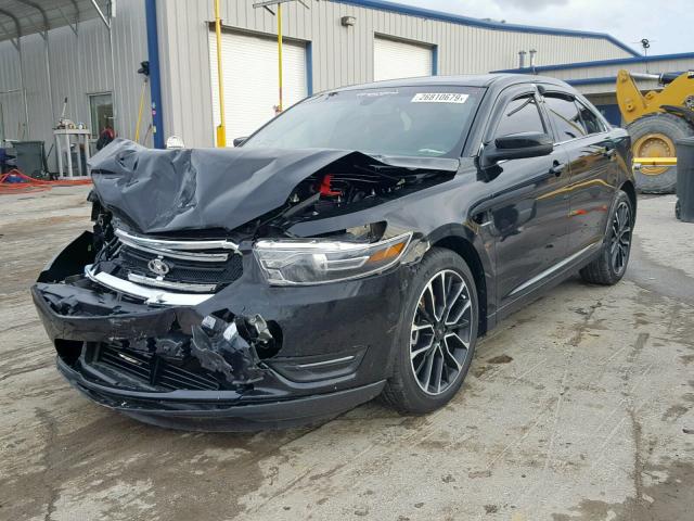 1FAHP2E88JG135380 - 2018 FORD TAURUS SEL BLACK photo 2