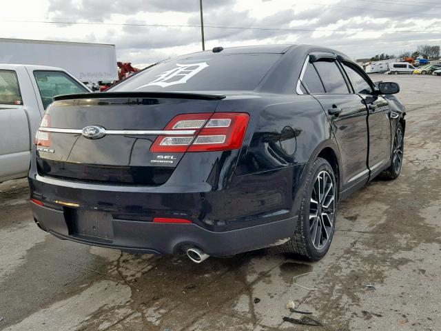 1FAHP2E88JG135380 - 2018 FORD TAURUS SEL BLACK photo 4