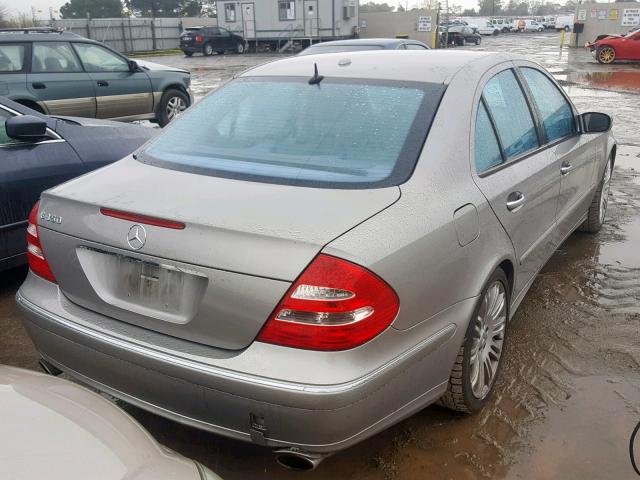 WDBUF56J06A976178 - 2006 MERCEDES-BENZ E 350 SILVER photo 4