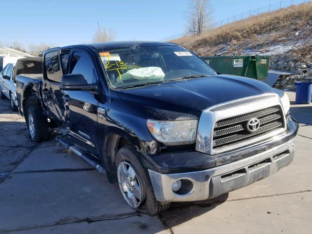 5TFDV54138X041969 - 2008 TOYOTA TUNDRA CRE BLACK photo 1