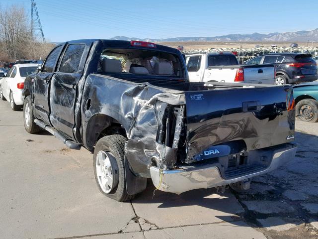 5TFDV54138X041969 - 2008 TOYOTA TUNDRA CRE BLACK photo 3