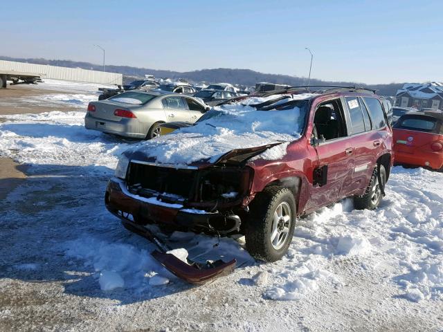 1GKDT13S432406842 - 2003 GMC ENVOY RED photo 2