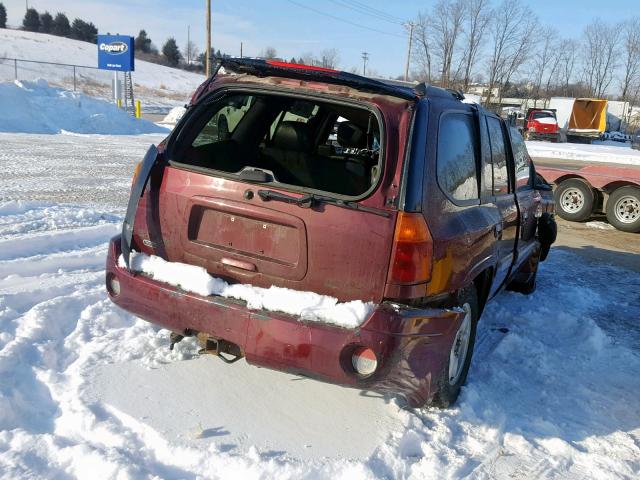 1GKDT13S432406842 - 2003 GMC ENVOY RED photo 4