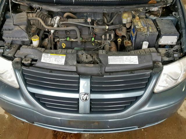 1D4GP45R47B237455 - 2007 DODGE CARAVAN SX BLUE photo 7