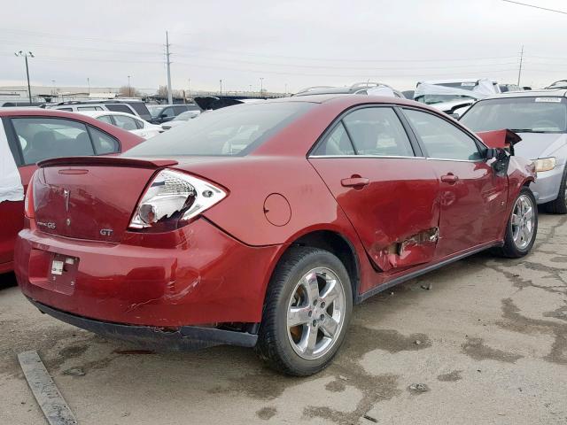 1G2ZH57NX84197279 - 2008 PONTIAC G6 GT RED photo 4