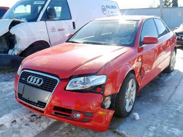 WAUDF78E66A257818 - 2006 AUDI A4 2.0T QU RED photo 2