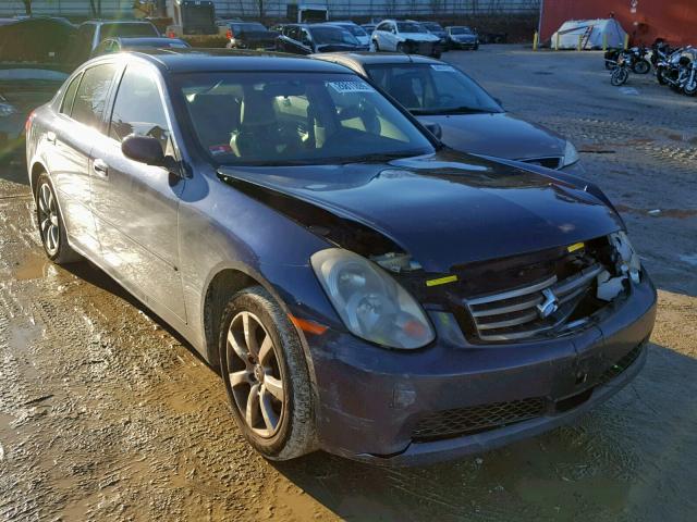 JNKCV51F96M607898 - 2006 INFINITI G35 BLUE photo 1