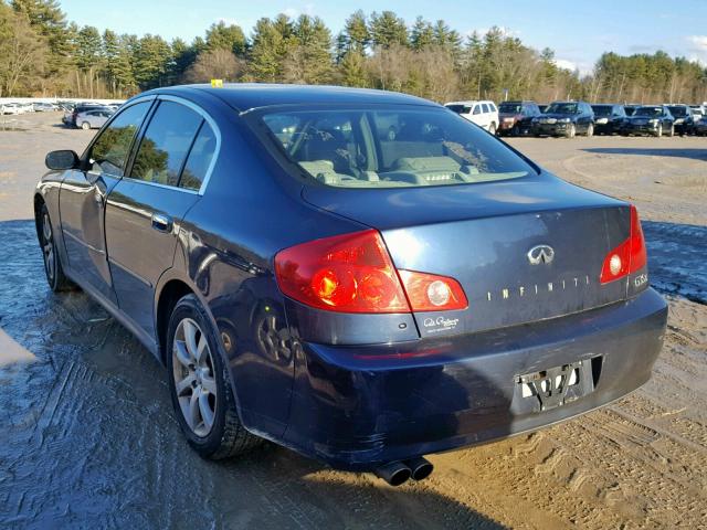 JNKCV51F96M607898 - 2006 INFINITI G35 BLUE photo 3