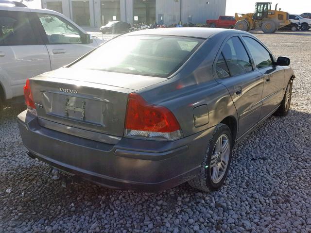 YV1RS592X82676677 - 2008 VOLVO S60 2.5T GRAY photo 4