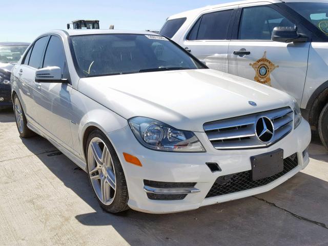 WDDGF4HB6CR214930 - 2012 MERCEDES-BENZ C 250 WHITE photo 1