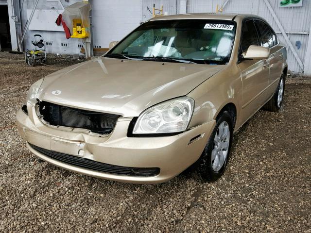 KNAGE124775100421 - 2007 KIA OPTIMA LX TAN photo 2