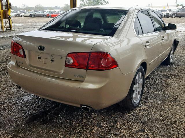 KNAGE124775100421 - 2007 KIA OPTIMA LX TAN photo 4