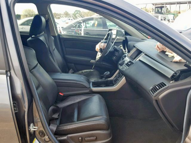 5J8TB2H58CA000802 - 2012 ACURA RDX TECHNO GRAY photo 5